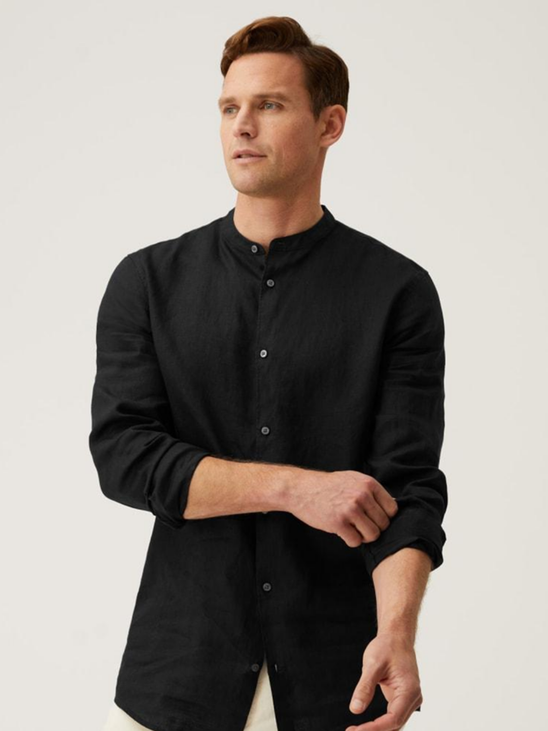 Premium Grandad Collar Shirt - Image 8