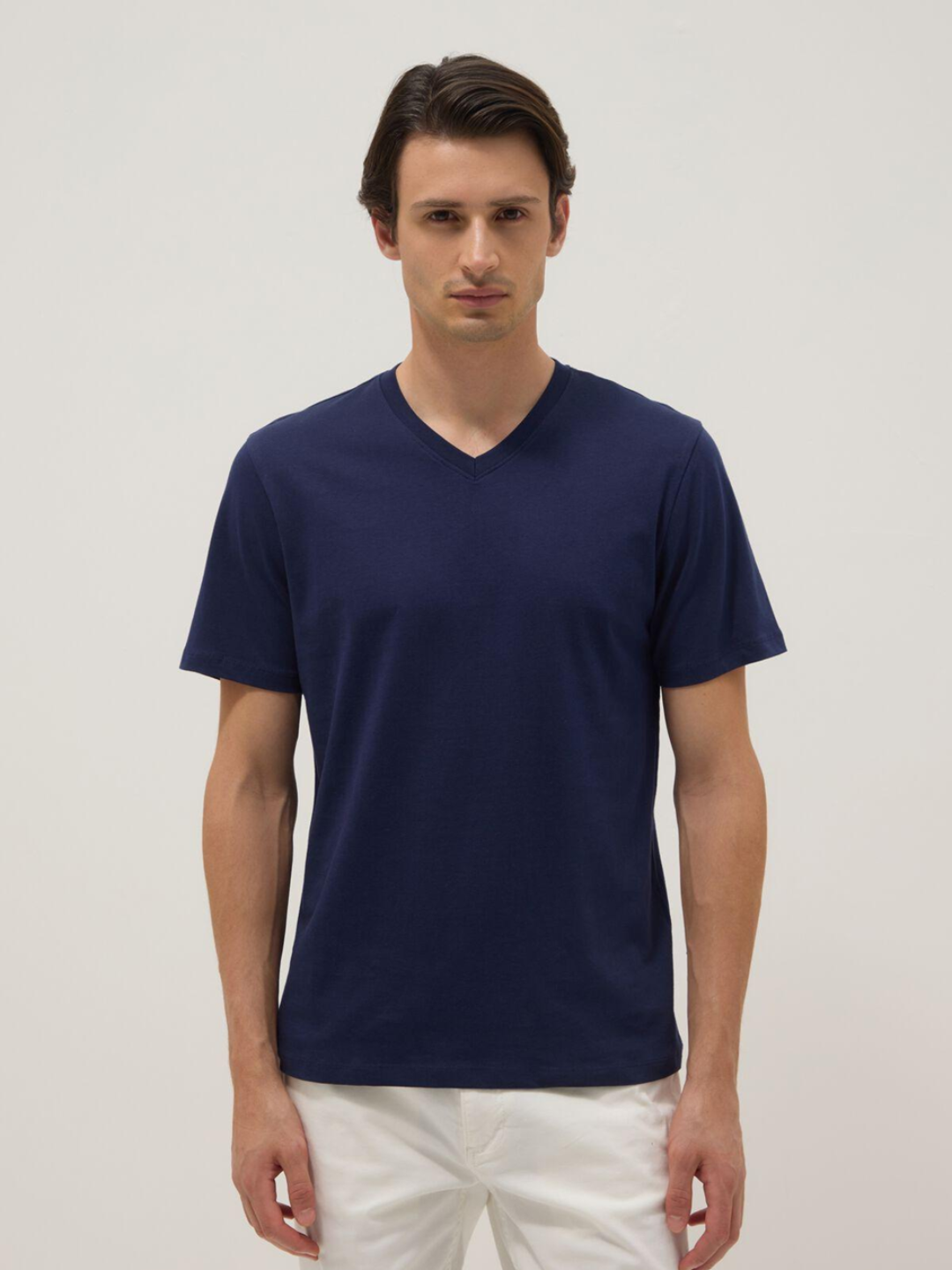 Premium V-Neck Cotton Tee - Image 8