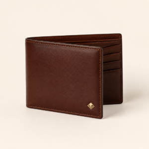 Designer Men’s Bifold Wallet in Brown