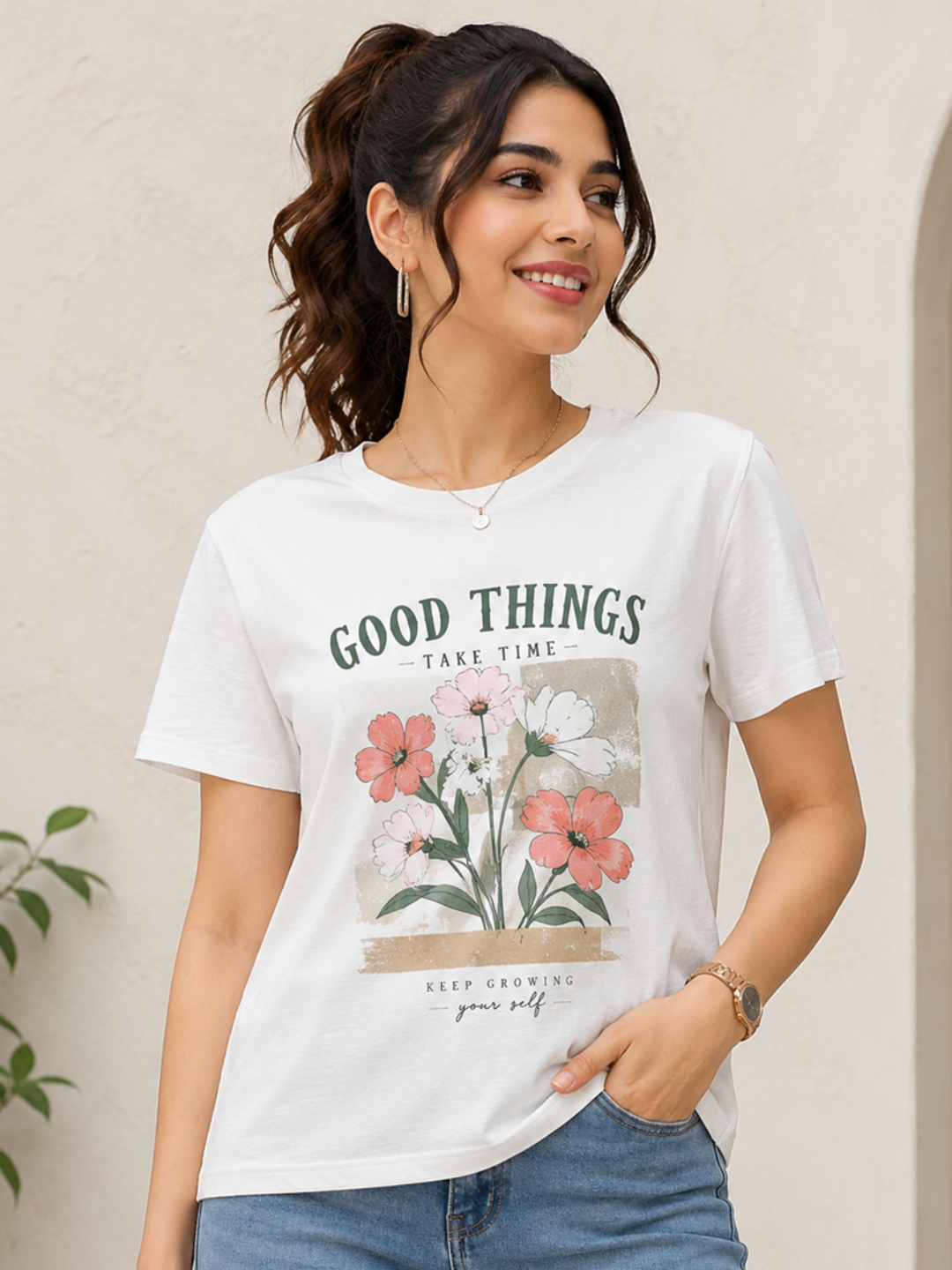 Floral Graphic Everyday T-Shirt