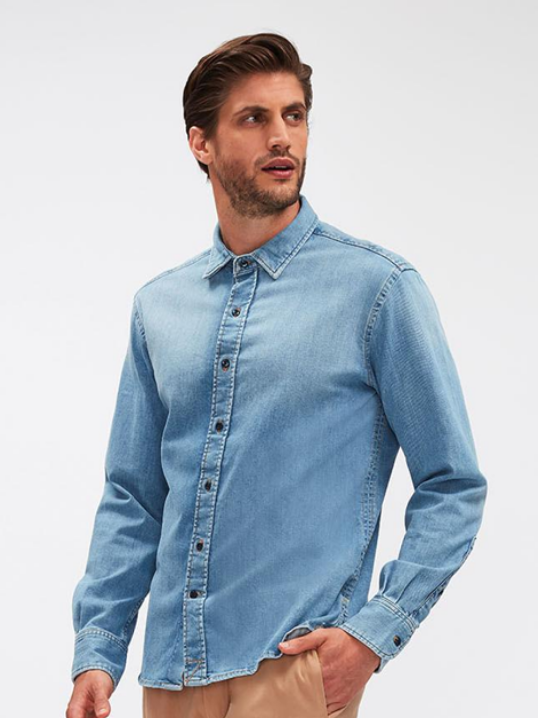 Premium Denim Shirt - Image 2