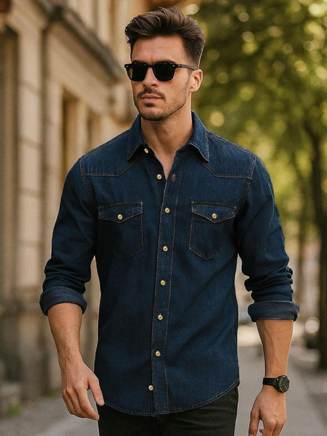 Premium Denim Shirt - Image 4