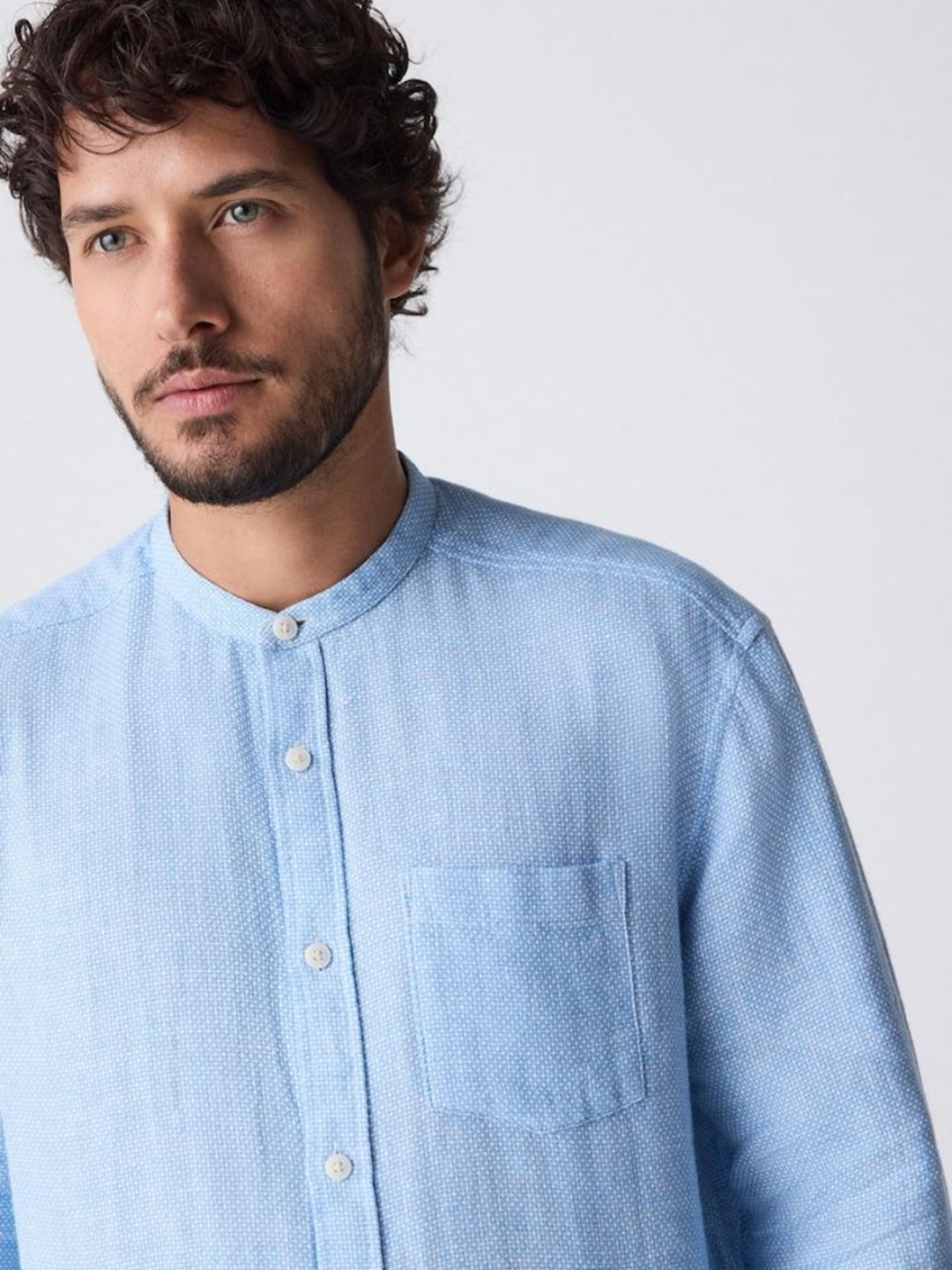 Premium Grandad Collar Shirt - Image 9
